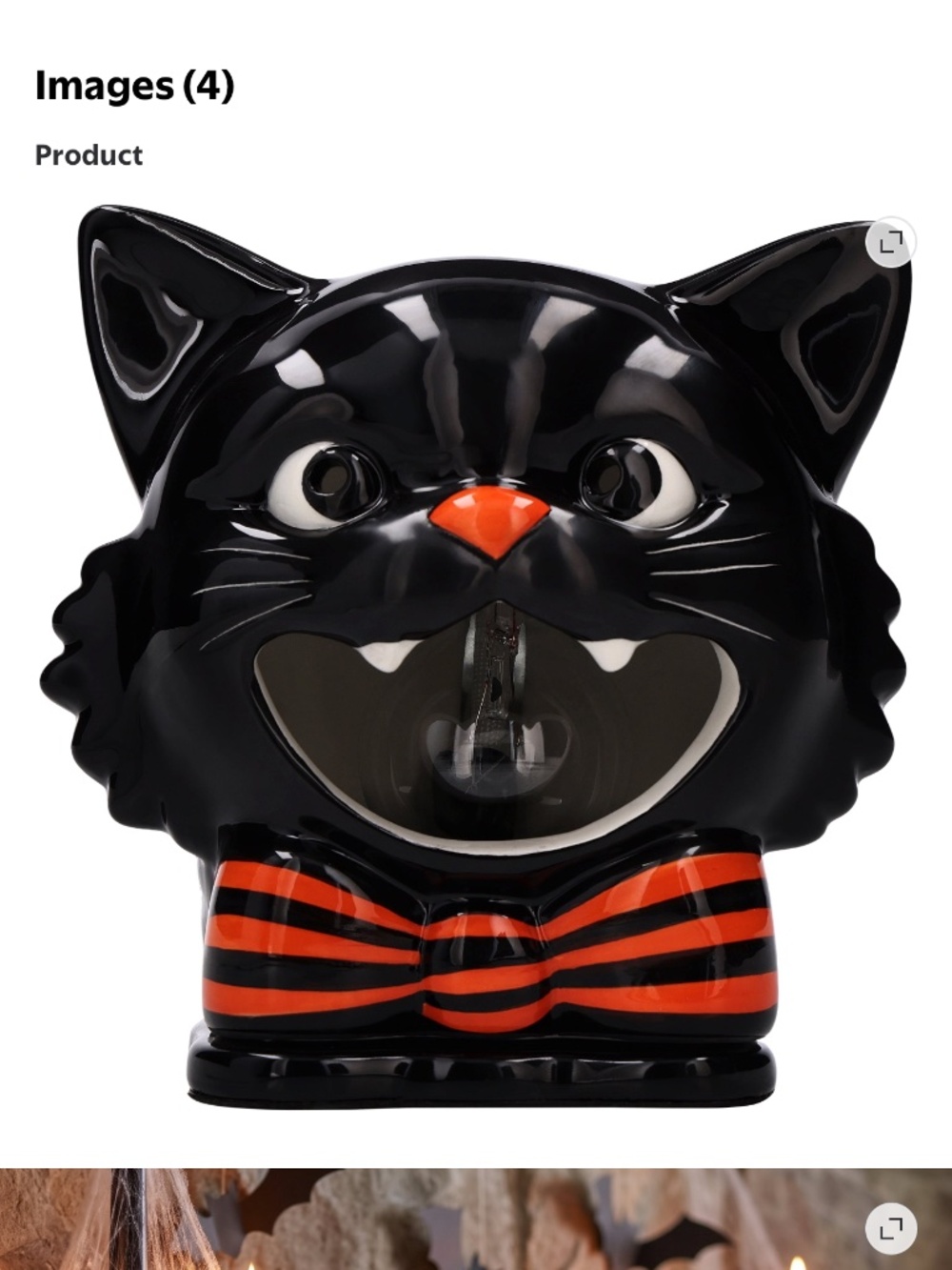 Way to Celebrate - Vintage black cat Halloween wax warmer